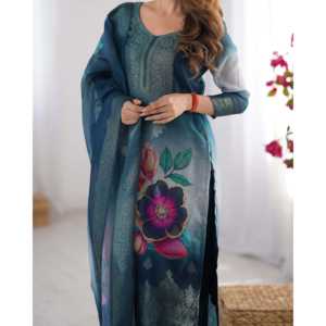 Bel ensemble de costume de fête à impression numérique Taille XL - Product Image 1