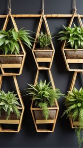 Étagère murale hexagonale en bois, support de rangement mural en nid d'abeille, organisateur décoratif pour salon, chambre, salle de bain - Product Image 4