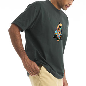 เสื้อเชิ้ตผู้ชายสั่งทำพิเศษ คุณภาพสูง ผ้าฝ้าย 100% พิมพ์ลายพัฟฟ์ เสื้อยืด OEM สำหรับงานพิมพ์ลายพัฟฟ์ พร้อมคอเสื้อสำหรับงานพิมพ์ลายพัฟฟ์ - Product Image 3