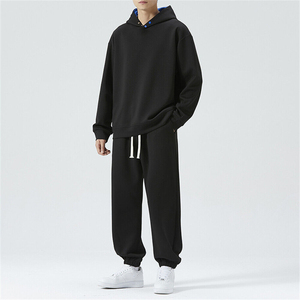Survêtement de sport personnalisé en molleton technique 100% coton, ensemble de jogging uni, survêtement oversize pour homme, dernier design, survêtement grande taille - Product Image 2
