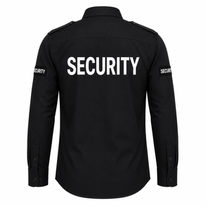 Camisa de Uniforme de Guardia de Seguridad de Alta Calidad a Precio de Fábrica, Manga Larga, con Epaulettes, Color Sólido, Venta al Por Mayor, Logotipo Personalizado, para Aeropuerto - Product Image 2