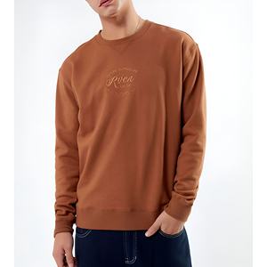 Sudadera de Cuello Redondo Extra Grande para Hombre de Alta Calidad con Logotipo Personalizado, Sudadera Informal de Algodón y Felpa, Ropa Urbana OEM - Product Image 1