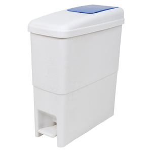 Poubelle rectangulaire en plastique à pédale pour salle de bain, toilettes, usage intérieur, hygiène et élimination des déchets - Product Image 1