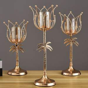 Candelabro de Latón Macizo Más Vendido – Soporte de Lujo para Velas Cónicas en Oro Antiguo para Bodas y Decoración del Hogar - Product Image 2
