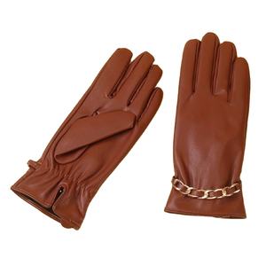 1 paire de gants d'hiver épais de haute qualité, doublés de polaire, imperméables, en cuir, couleur unie, gants chauds pour le cyclisme, hiver - Product Image 1
