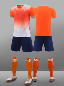 Men Soccer Jersey Set Sublimated Gradient Color Short Sleeve <b>Moisture</b> Wicking Uniform With Shorts <b>Socks</b> Shoes - Product Image 6
