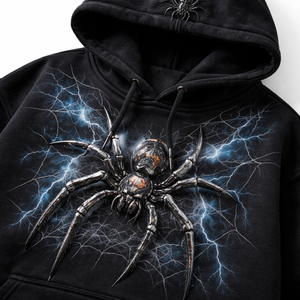 Sudadera con Capucha de Invierno para Hombre, 100% Algodón, Diseño de Araña Estampado y Bordado, Personalizada al por Mayor - Fabricante y Proveedor - Product Image 4