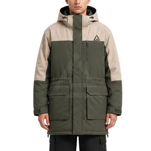 Heavy Weight Oversized Parkas <b>Jacket</b> For <b>Men</b> Cold Weather Warm Hooded <b>Long</b> Outerwear Casual Outdoor Apparel - Product Image 3