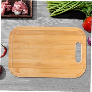 Planche à découper en bambou écologique avec poignée, planche à découper en bois durable, épaisseur 1,5 cm, forme rectangulaire pour la cuisine - Product Image 3