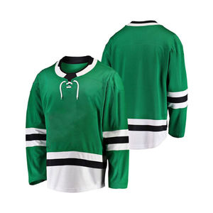 Ensembles de maillots de hockey sur glace personnalisés, écologiques, imperméables, 100 % polyester, respirants, haute qualité, vêtements d'équipe OEM, vente en gros - Product Image 1