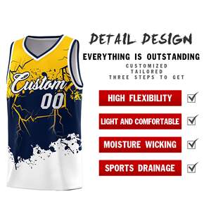 Uniformes de Baloncesto sin Mangas, Transpirables, Antibacterianos, con Estampado Tie-Dye, Tallas Grandes, 100% Poliéster, de Buena Calidad de Fábrica, en Oferta - Product Image 2