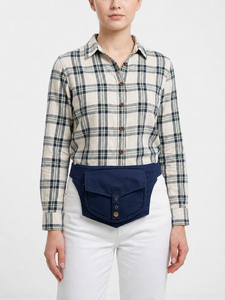Sac banane tendance en toile de coton pour la vente en gros – Pochette compacte pour la taille avec sangle réglable, idéale pour la randonnée, antivol et légère - Product Image 6
