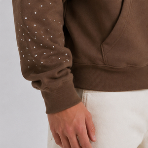 Sweat à capuche pour homme confortable, anti-rides, respirant, avec strass, qualité supérieure, prix de gros - Product Image 4