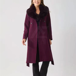 Manteau long élégant et décontracté pour femme en mélange de laine, chaud et idéal pour l'hiver, style professionnel et quotidien - Product Image 2