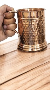 Taza de Cobre Puro 100% de Alta Calidad, Hecha a Mano, Personalizada, para Cerveza o Café - Product Image 2