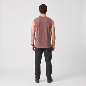 Débardeur graphique vintage délavé pour homme, en coton imprimé personnalisé, style streetwear décontracté pour l'été - Product Image 2