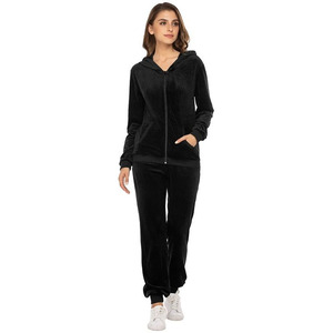 Ensemble de survêtement d'hiver pour femmes grandes tailles, idéal pour le fitness en extérieur, en tissu polaire, vêtements de sport confortables pour les voyages, l'entraînement et les loisirs - Product Image 3