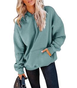 Nueva Colección, Servicio OEM, Sudadera con Capucha Extra Grande Informal y Cómoda de Color Sólido para Mujer, de Fábrica en Bangladesh, al Mejor Precio - Product Image 5