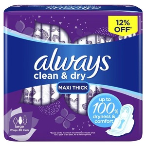 Toallas Sanitarias Always Feminine Care Pads Premium Suaves para Uso Diario - Product Image 2