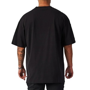 T-shirt simple uni 100% coton pour hommes, coupe ample, décontracté, à manches courtes, pour hommes, à vendre, T-shirts à bas prix - Product Image 2