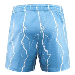 Pantalones Cortos de Baloncesto Personalizados 100% Poliéster, Tela de Lona Media Transpirable, Ecológicos, Casuales de Verano, con Entrepierna de 5 Pulgadas, Pantalones Cortos de Malla para Hombre - Product Image 4