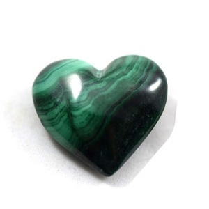 Corazones hinchados de malaquita pequeños al por mayor, piedras preciosas pulidas para energía amorosa y curación espiritual - Product Image 1