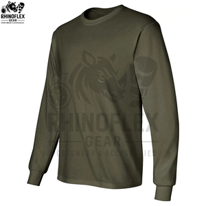 T-shirt à manches longues pour homme personnalisé de haute qualité, dégradé, effet délavé, 100 % coton, respirant et pas cher, coupe ample - Product Image 3