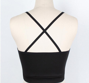 Haut court dos nu pour femme avec empiècements en maille transparente, débardeur sans manches à fines bretelles et col en V, bralette personnalisée, camisole d'été - Product Image 2