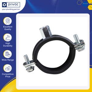 Best Industrial Grade Concrete Conduit Electrical Galvanized Standard M8+M10 Rubber Hanging Suspension Pipe <b>Clamp</b> from India - Product Image 3