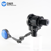 Vanne à flotteur en plastique D&R Série FVP9901 Corps en plastique à filetage interne Vanne de contrôle de niveau à flotteur DN15-DN25