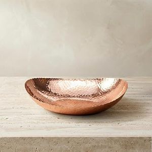 Bol en cuivre traditionnel martelé à la main pour servir le curry, le riz, la salade, les fruits, les bijoux, les télécommandes, les articles de cuisine pour hôtels et restaurants - Product Image 2