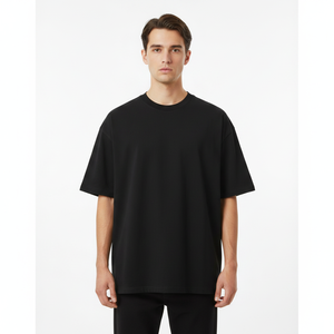 เสื้อยืดผู้ชายแบบกำหนดเอง OEM ระบายอากาศได้ดี ผ้าฝ้าย 100% สกรีนลาย สตรีทแวร์ แบรนด์ส่วนตัว ซักย้อมสีแบบแอซิด น้ำหนัก 240 กรัม แบบเปล่า - Product Image 1