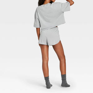 Conjunto de Verano de 2 Piezas de Alta Calidad, Moderno y a la Moda para Mujer, Camiseta y Pantalones Cortos Casuales, Ropa de Moda Asequible 2026 - Product Image 6