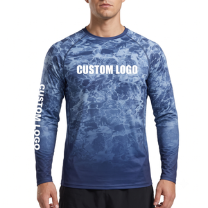 Camiseta de Pesca de Manga Larga con Protección Solar UPF 50+ y Logotipo Personalizado para Hombre, de Secado Rápido, Sublimada, 140g, Ropa Deportiva para Exteriores, OEM - Product Image 1