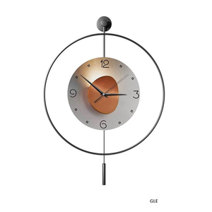 Luxury Round Black Metal Wall <b>Clock</b> With Artistic Detailing Perfect For Modern Homes Apartments Offices Bedrooms And Hallways - Product Image 3