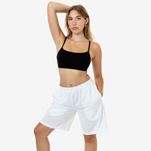 Shorts de Malla Transpirables y Ecológicos para Mujer, Cintura Media, Verano, 100% Poliéster, Diseño Sólido, Personalizables OEM - Product Image 6
