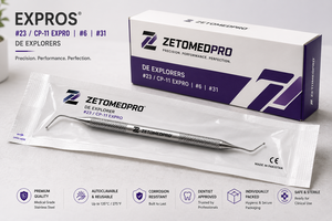 Expros # Explorador Dental de Doble Punta Estilo WHO 23/11.5B # 6 # 7 # 8 # Zetomed Pro de Acero Inoxidable 31 - Product Image 5