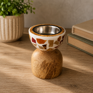 Brûleur à Bakhoor en Bois d'Acacia Moderne, Qualité Supérieure, Porte-Encens Oud, Encensoir Arabe Mabkhara, Cadeau de l'Aïd, Décoration d'Intérieur - Product Image 4
