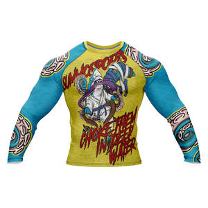 2026 Sublimation Printed Quick Dry Men Rash Guard in Custom Logo MMA Training Rash Guard NO GI Grappling Jiu Jitsu BJJ Rashguard - Product Image 1