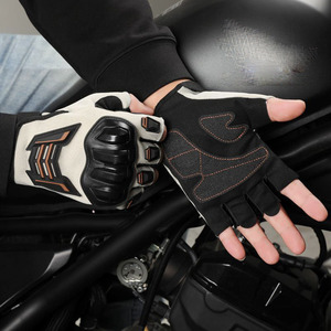 Gants de cyclisme unisexes personnalisés en cuir pour l'été, demi-doigts, compatibles écran tactile, légers et respirants - Product Image 2