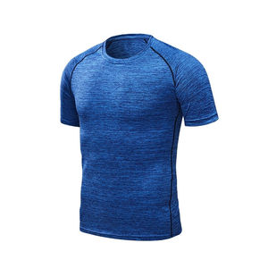 Camiseta Casual de Verano de Corte Regular para Hombre, Venta al por Mayor, 100% Algodón, Tejido de Punto, Manga Corta, Cuello Redondo, Color Liso - Product Image 5