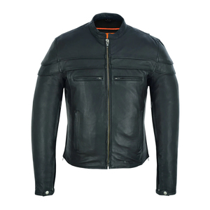 Wholesale Custom Design Men Leather <b>Jacket</b> Hot Selling High Quality <b>Light</b> Weight Men Leather <b>Jacket</b> - Product Image 1