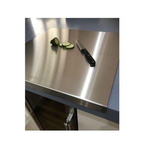 Planche à découper double face en acier inoxydable, antibactérienne, compatible lave-vaisselle, pour la maison - Product Image 1