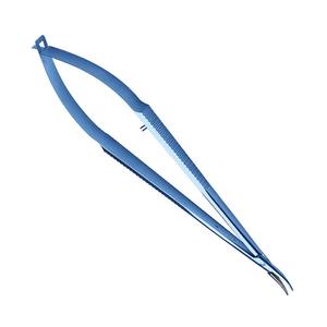 HASIBI NAQIBI SURGICAL CORPORATION Porte-aiguille courbé en titane Castroviejo avec verrouillage 14 cm pour usage hospitalier Modèle HNSC-S-0010 - Product Image 2