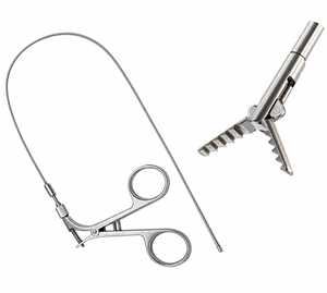 Juego de Instrumentos Quirúrgicos Ortopédicos para Artroscopia BSD, Pinza Flexible de 5Fr y 40 cm, Manual, Certificado CE ISO13485, Uso Hospitalario - Product Image 4