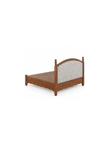 Traditional Platform <b>Bed</b> Queen Size with Woven Headboard and <b>Wooden</b> <b>Slats</b> Elegant Bedroom Furniture Antique Theme - Product Image 5