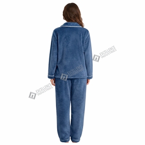 Pijamas de Invierno para Mujer de la Mejor Calidad, Suaves y Cálidos, de Forro Polar, Conjunto de Dos Piezas, Ropa de Dormir de Manga Larga, Conjunto Cómodo para Estar en Casa - Product Image 2