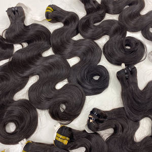 Vierge vietnamienne cuticule cheveux intacte couleur naturelle trame de cheveux pour les femmes en gros prix d'usine tendance produit de haute qualité - Product Image 2