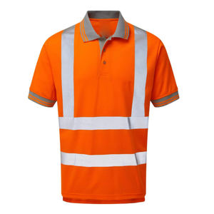 Camisetas Polo de Alta Visibilidad Personalizadas al por Mayor para Hombre, Camisetas Polo de Seguridad Reflectantes para Exteriores, Transpirables, para Trabajadores - Product Image 1
