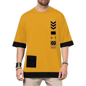 Camiseta Extra Grande de Verano para Hombre, Personalizada, Transpirable, de Algodón, con Logotipo Personalizado, Hecha de Tela de Punto de Poliéster/Algodón - Product Image 4